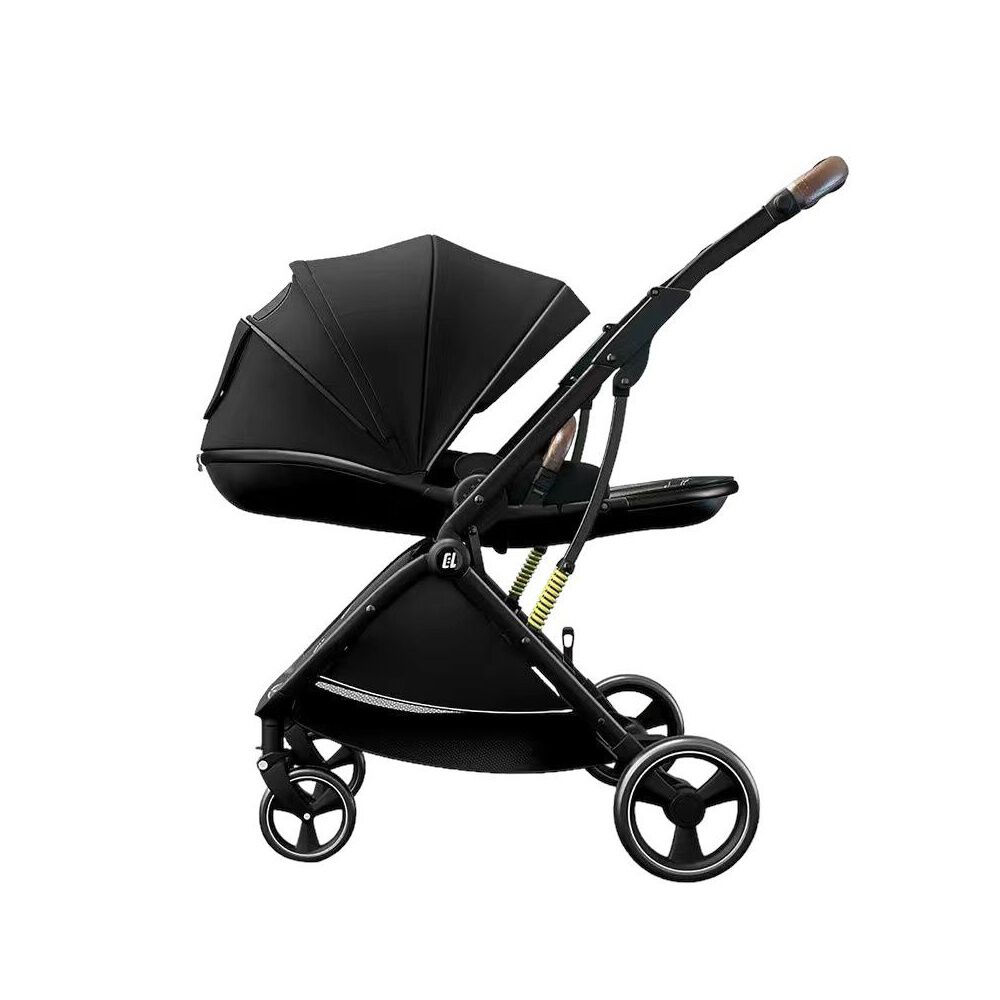 Coche De Paseo Modo Apego Y Panor&aacute;mico Negro Lubabycas image number 0.0