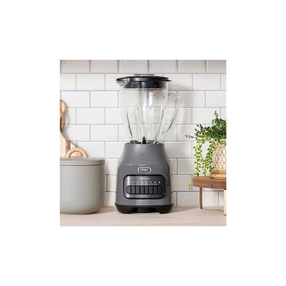 Licuadora Oster Vaso Vidrio 6 Velocidades + Pulso Blstpeggpb Color Gris image number 3.0