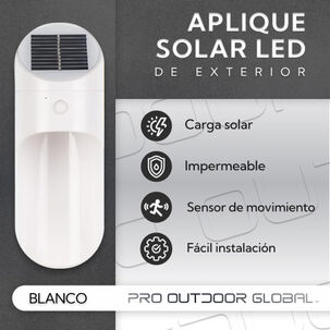Aplique Led Solar Para Exterior