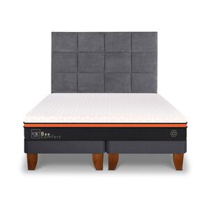 Cama Europea Cic Bee Comfort / 2 Plazas / Base Dividida + Respaldo