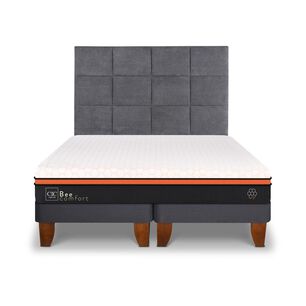 Cama Europea Cic Bee Comfort / 2 Plazas / Base Dividida + Respaldo