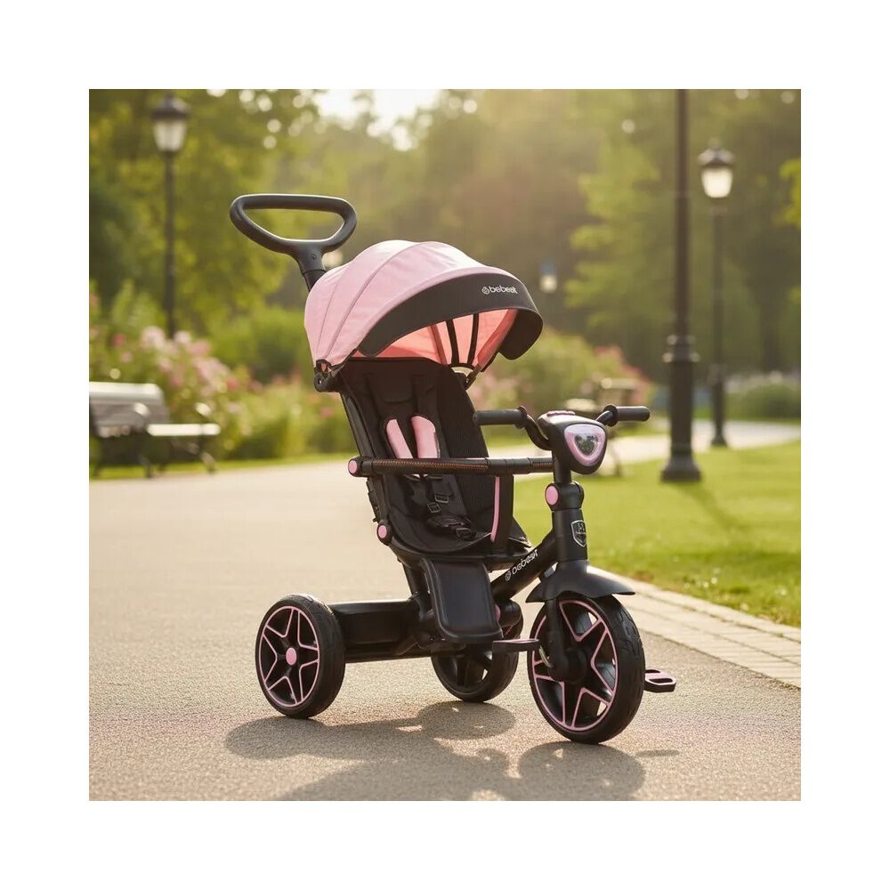 Triciclo Infantil Explorer Rosado Bebesit image number 8.0