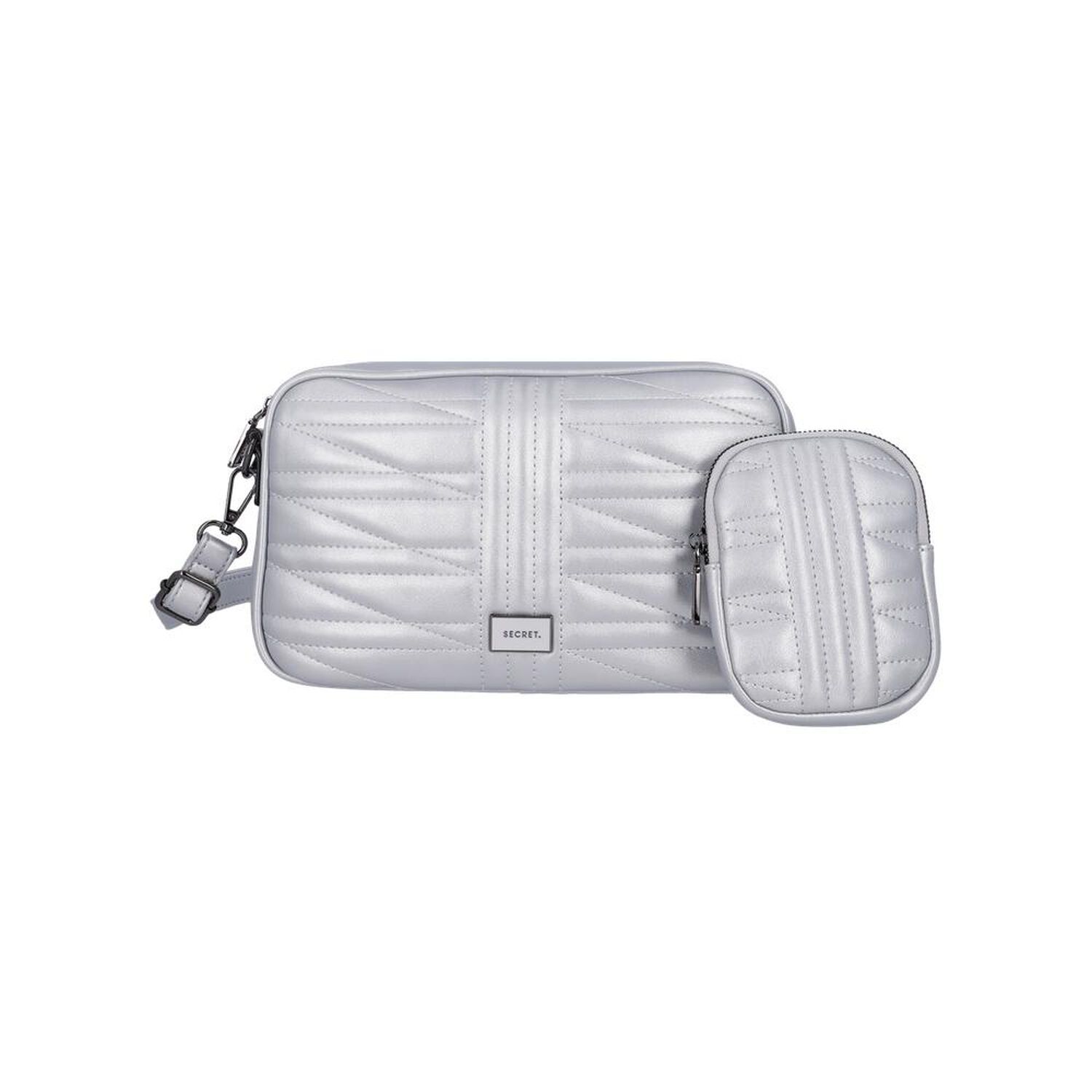 Bandolera Secret Nuuk St6 M Plateado image number 0.0