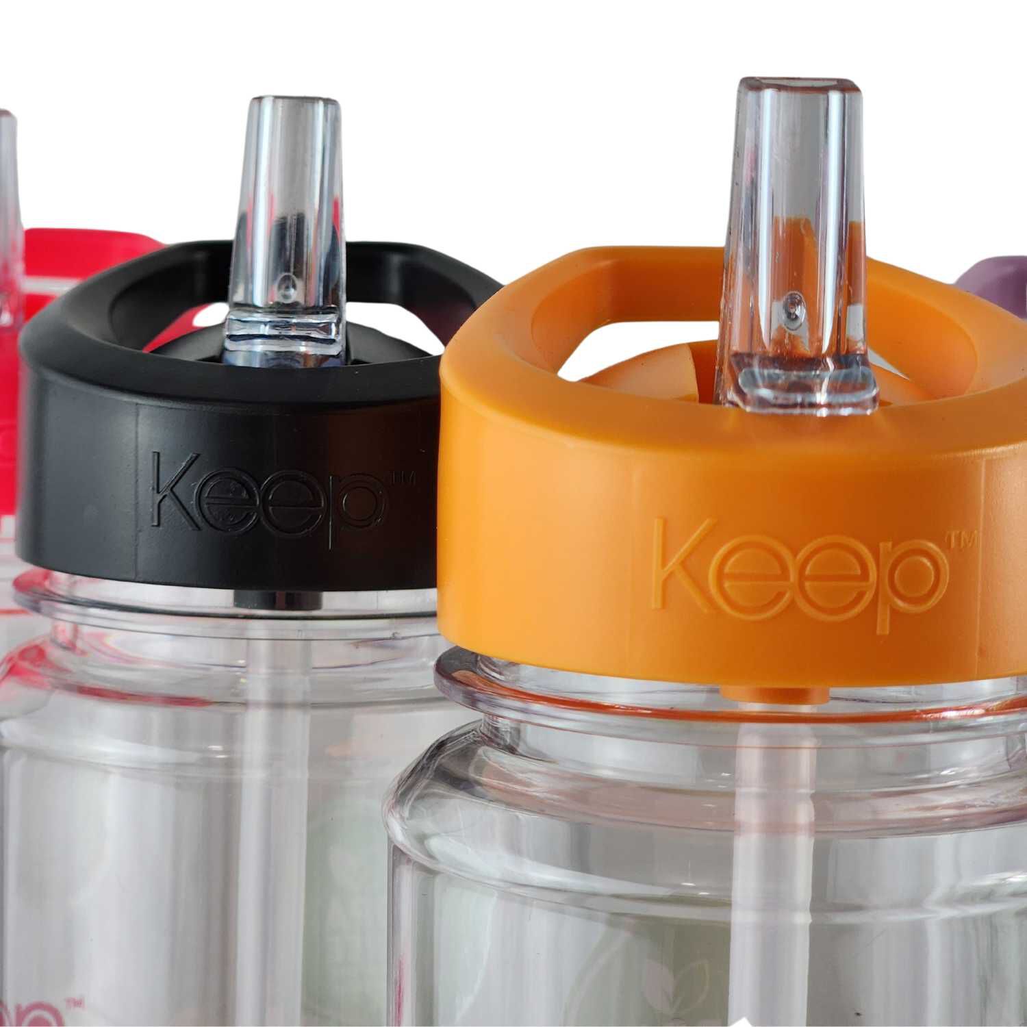Botella Keep Bandas Colores 750ml Agua Bebidas Naranja image number 7.0