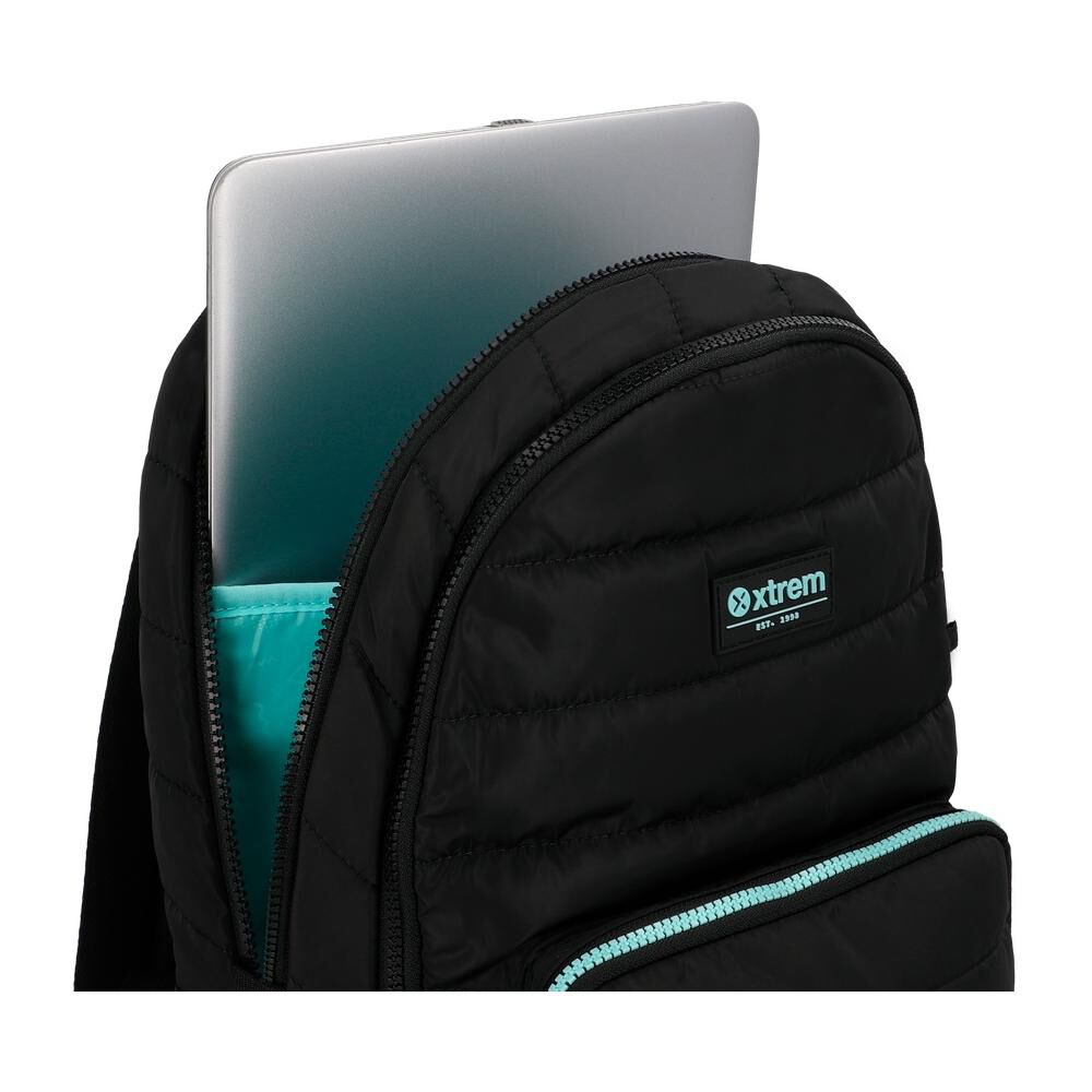 Mochila Notebook Xtrem Hamilton 6xt Negro/verde Agua 14" image number 7.0