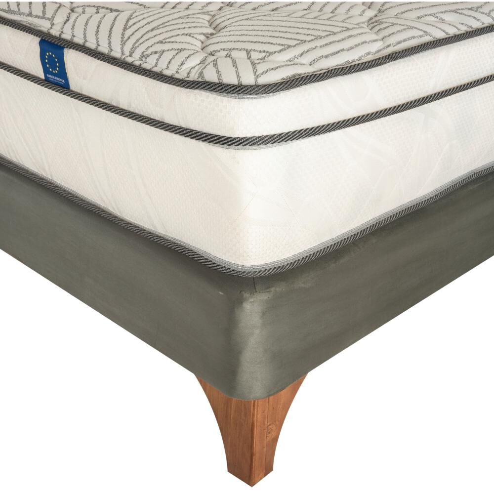 Cama Europea Flex Valencia / 1.5 Plazas / Base Normal + Respaldo image number 2.0