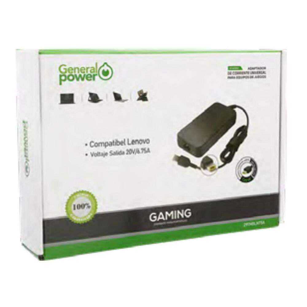 Cargador Alternativo Notebook Lenovo 20v 6.75a image number 1.0