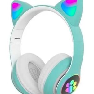 Audífonos Gamer Inalámbricos Verdes Con Luz Led