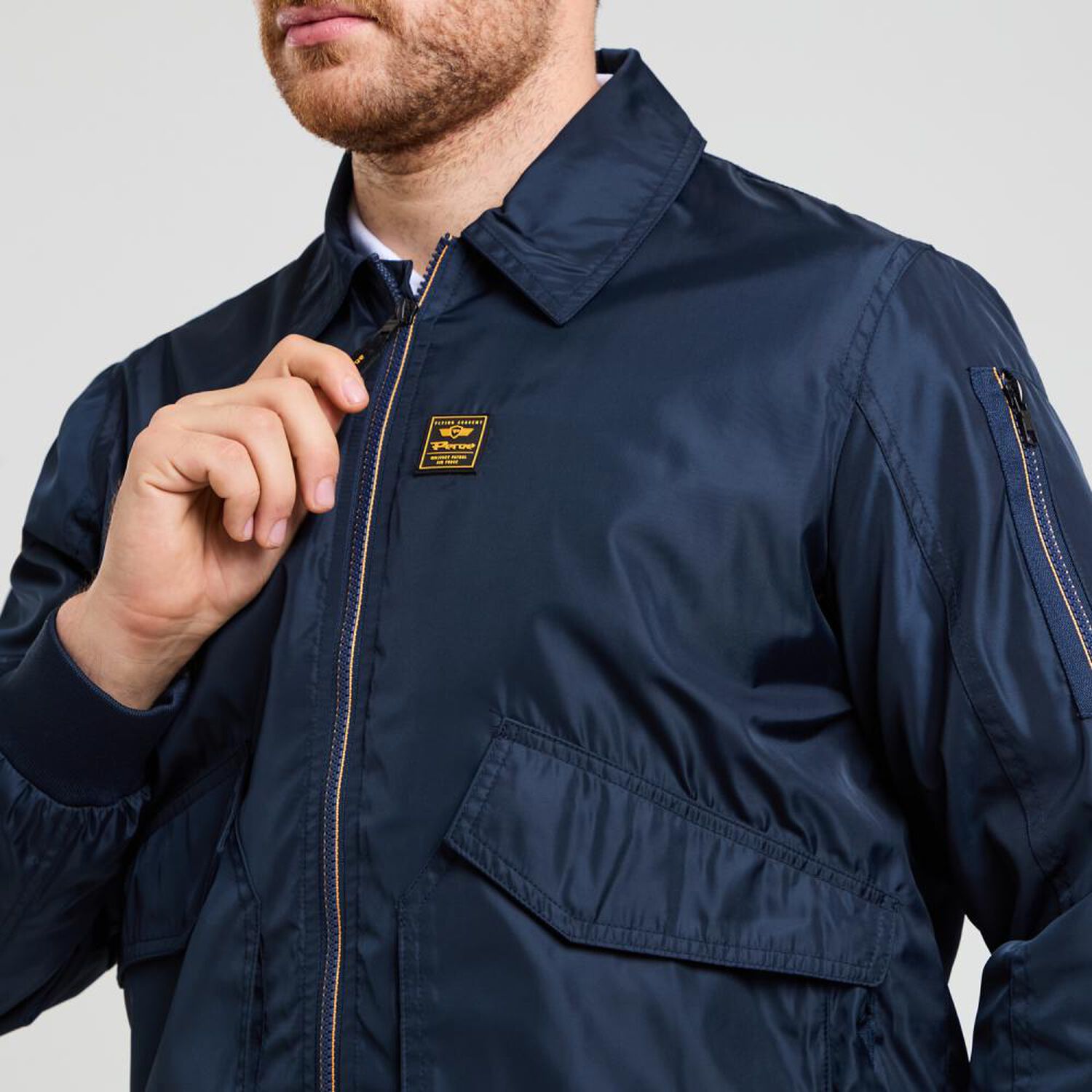 Chaqueta Lisa Regular Hombre Peroe image number 4.0