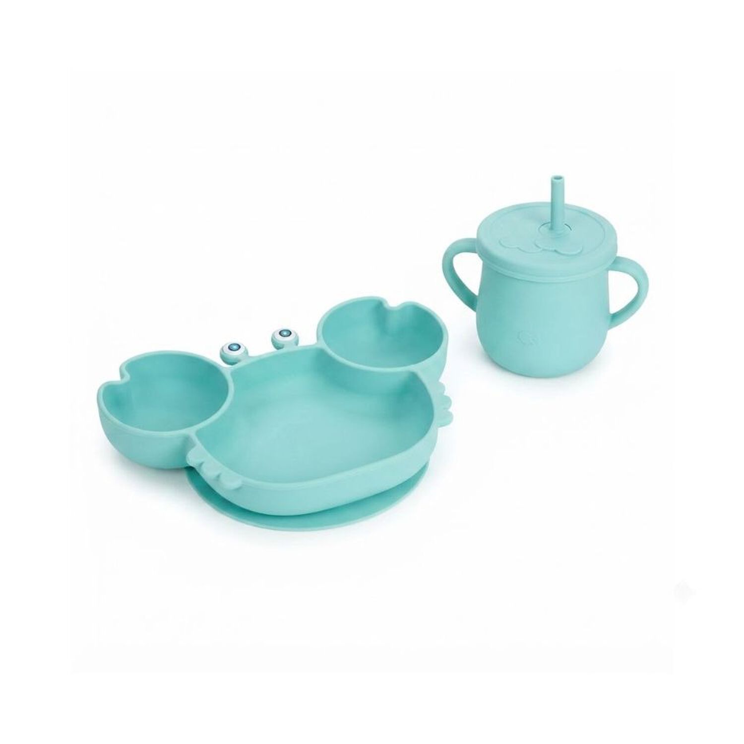 Set Alimentacion Bebe Silicona Plato Cangrejo image number 3.0