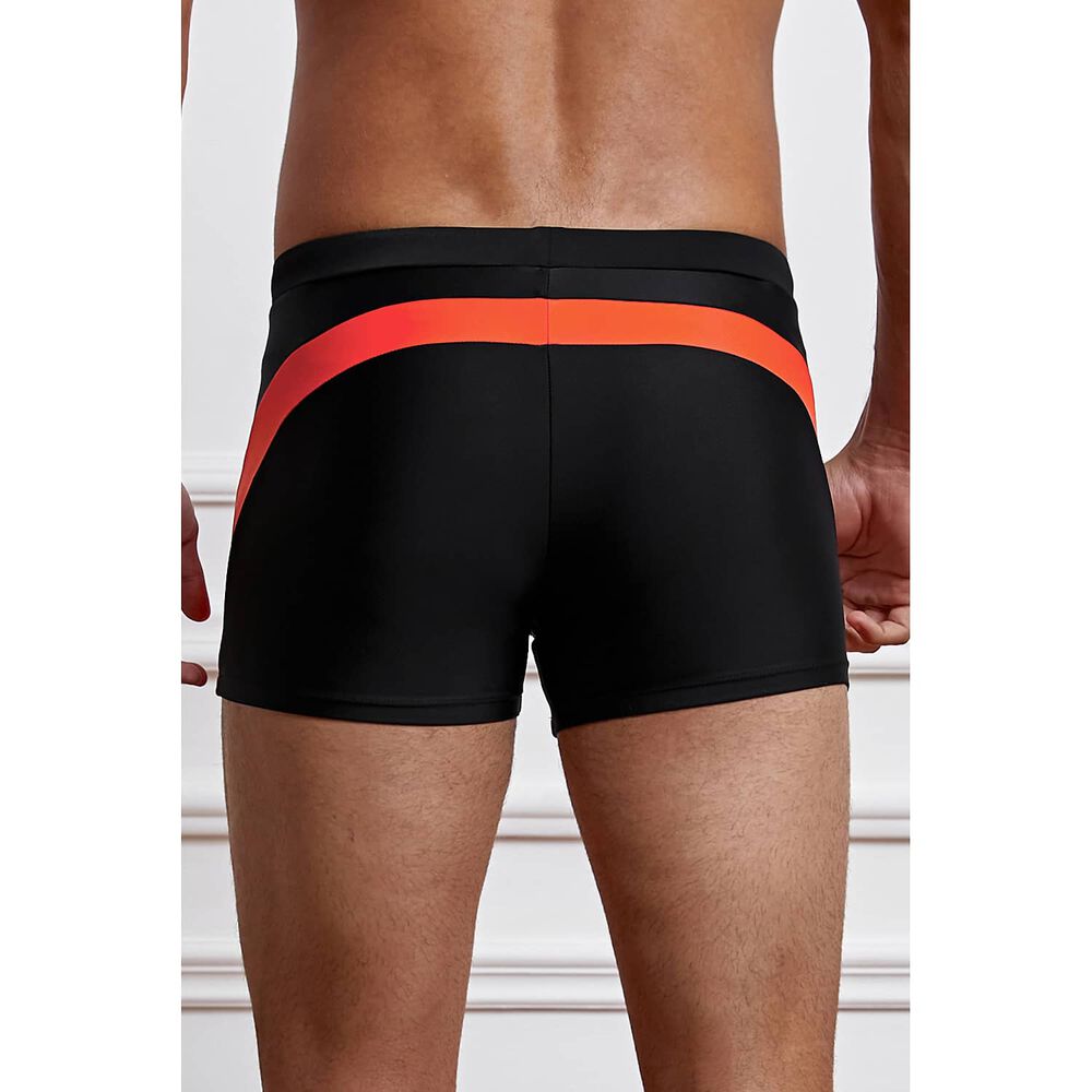 Hip Negro Short Traje De Ba&ntilde;o El&aacute;stico Sexy Hombre Gloriahoon image number 2.0