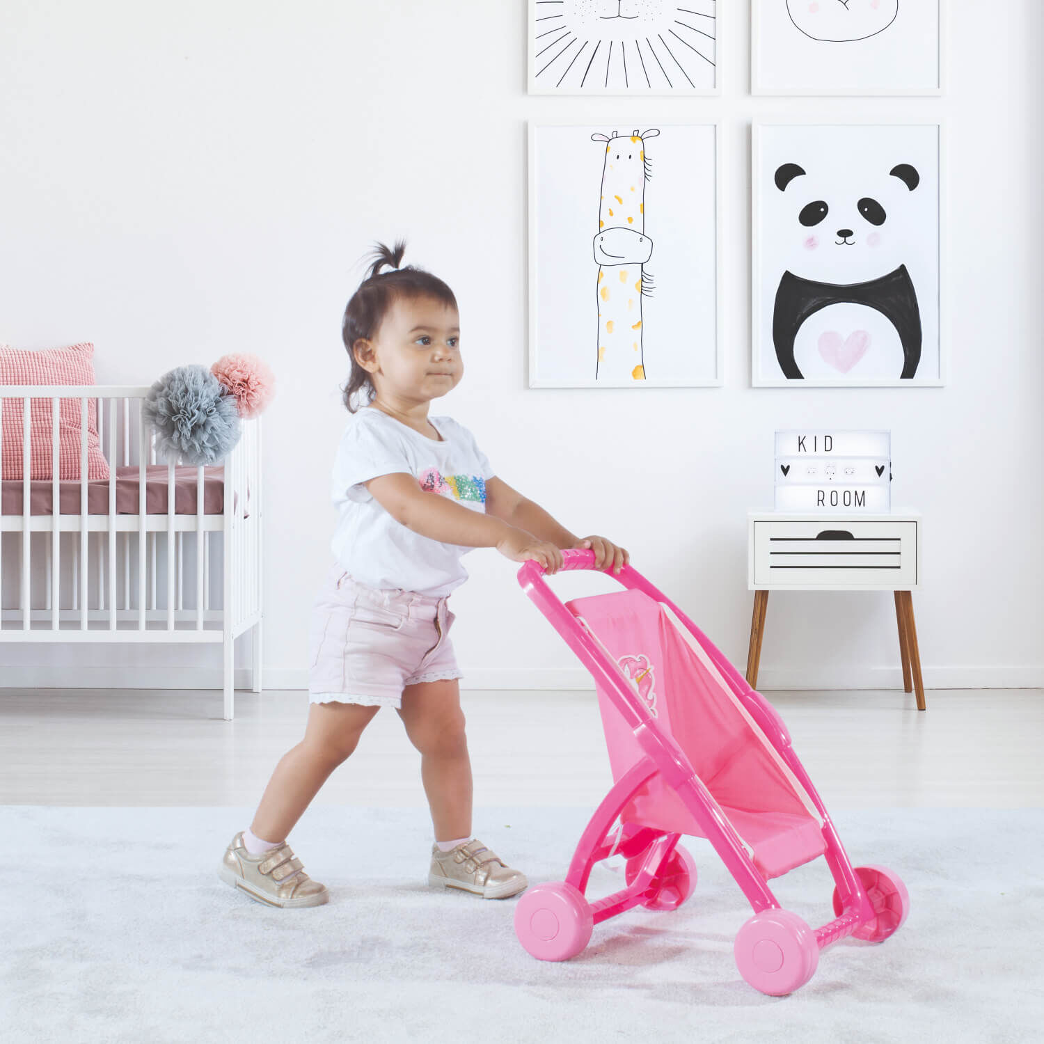 Caminador Coche Plastico Para Mu&ntilde;ecas 42x34x50 Cms Dolu image number 3.0