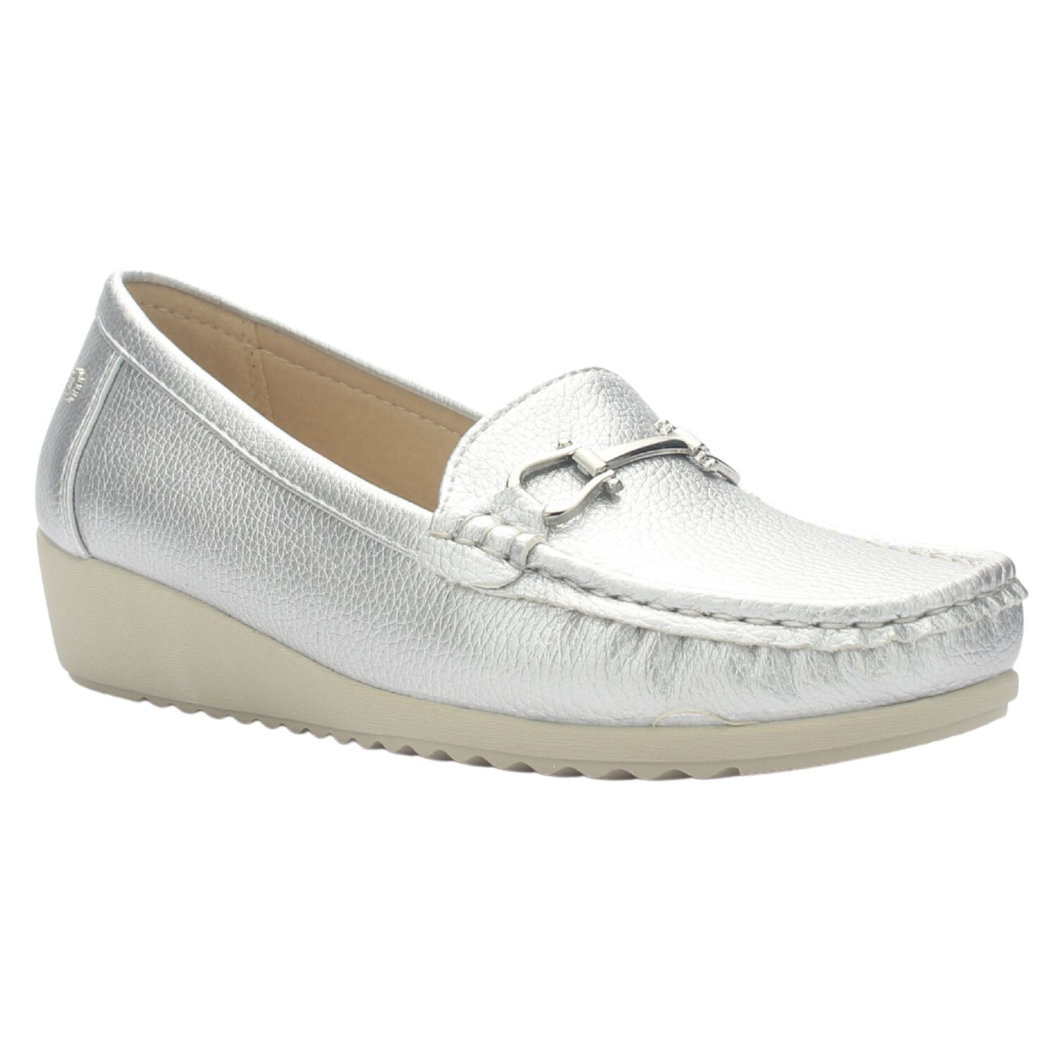 Mocasin Chalada Mujer Malu-2 Plateado Casual image number 2.0