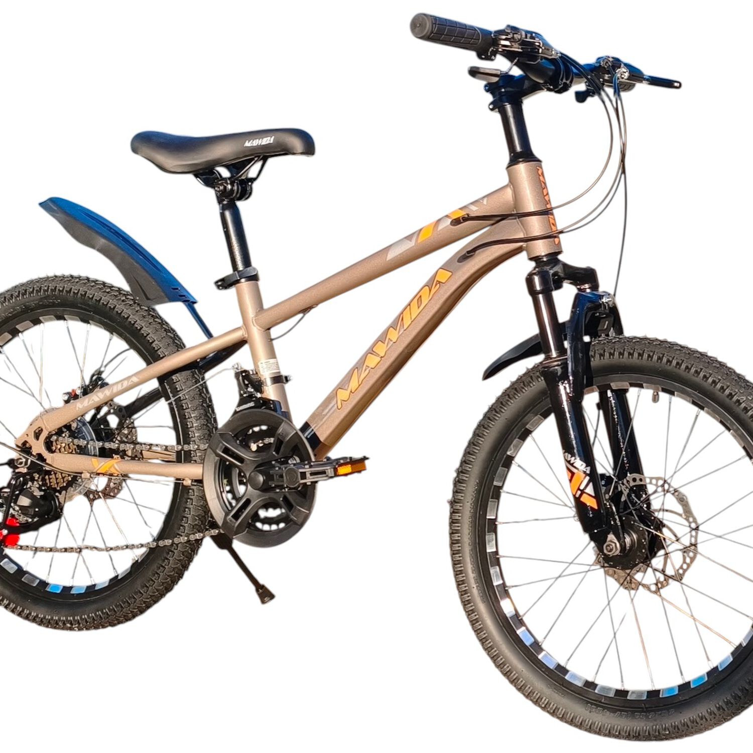 Bicicleta Aro 20 Mawida Con Freno Disco Y 21 Velocidades Gris Gold image number 1.0