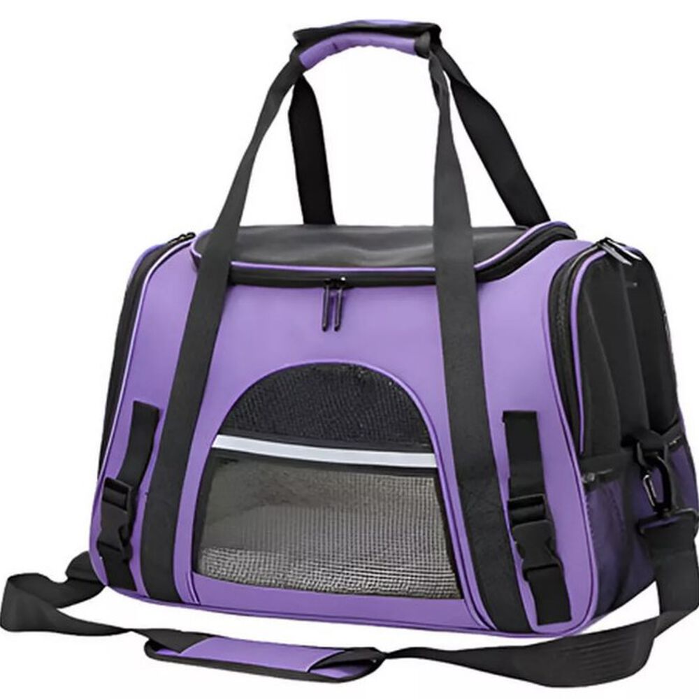 Bolso Transportador Mascota Gato Perros Pequeños - Purpura image number 0.0