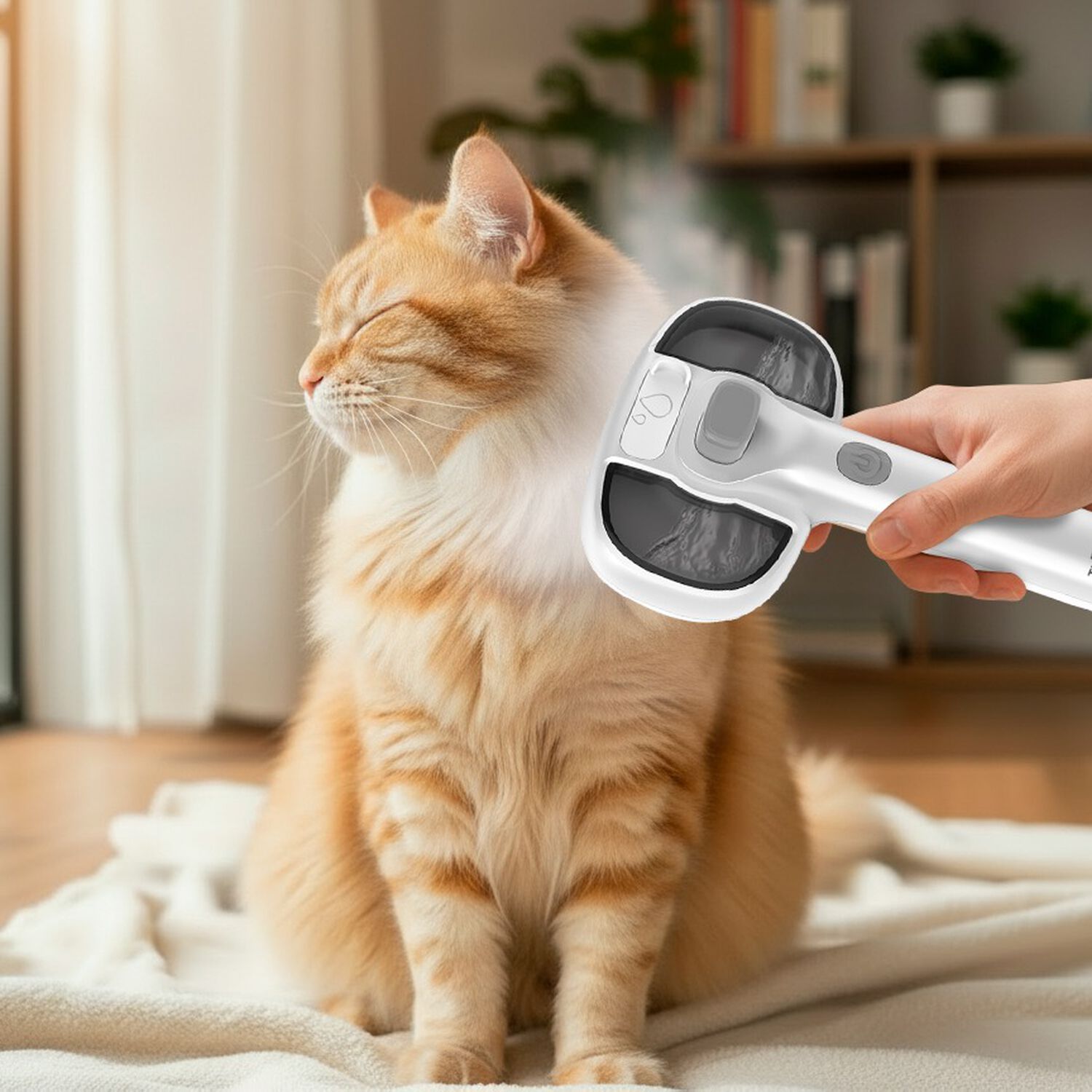 Cepillo Vaporizador Para Mascotas Thor Usb Pet Steam Brush image number 5.0