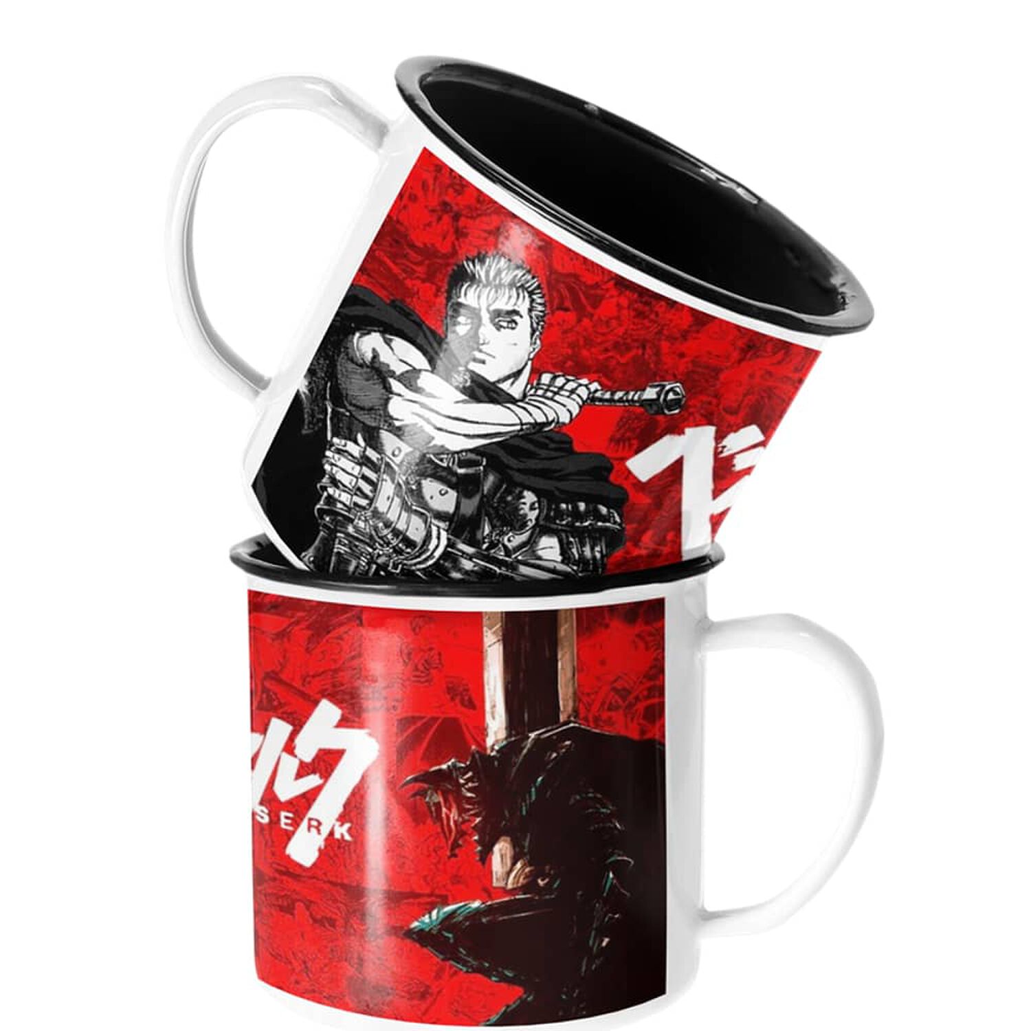 Taza Enlozada Lechera Guts Berserk Anime image number 0.0