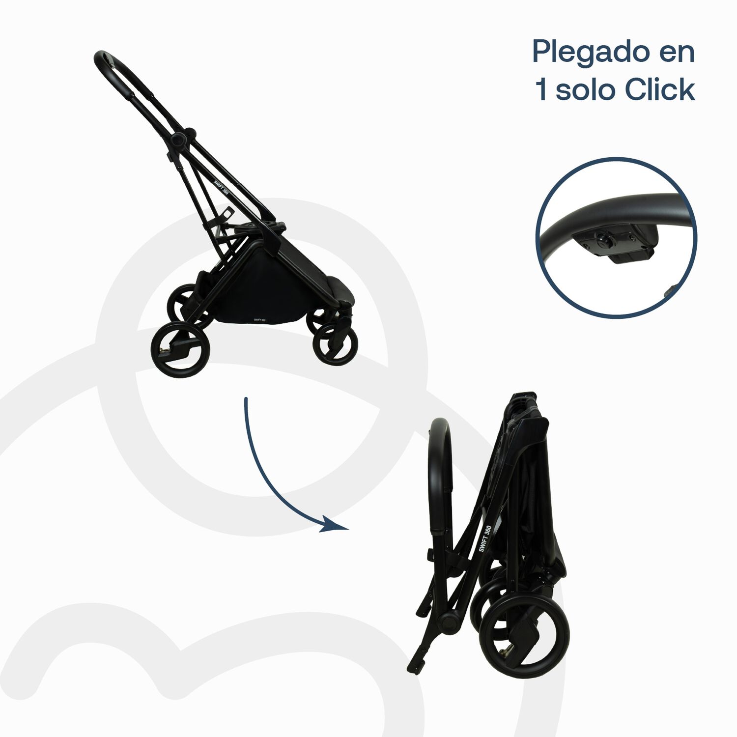 Coche Travel System Swift 360 Gris image number 6.0