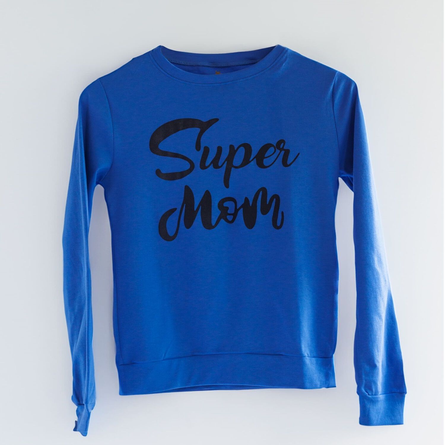 Polera Azul Super Mom Algod&oacute;n Peruano image number 0.0