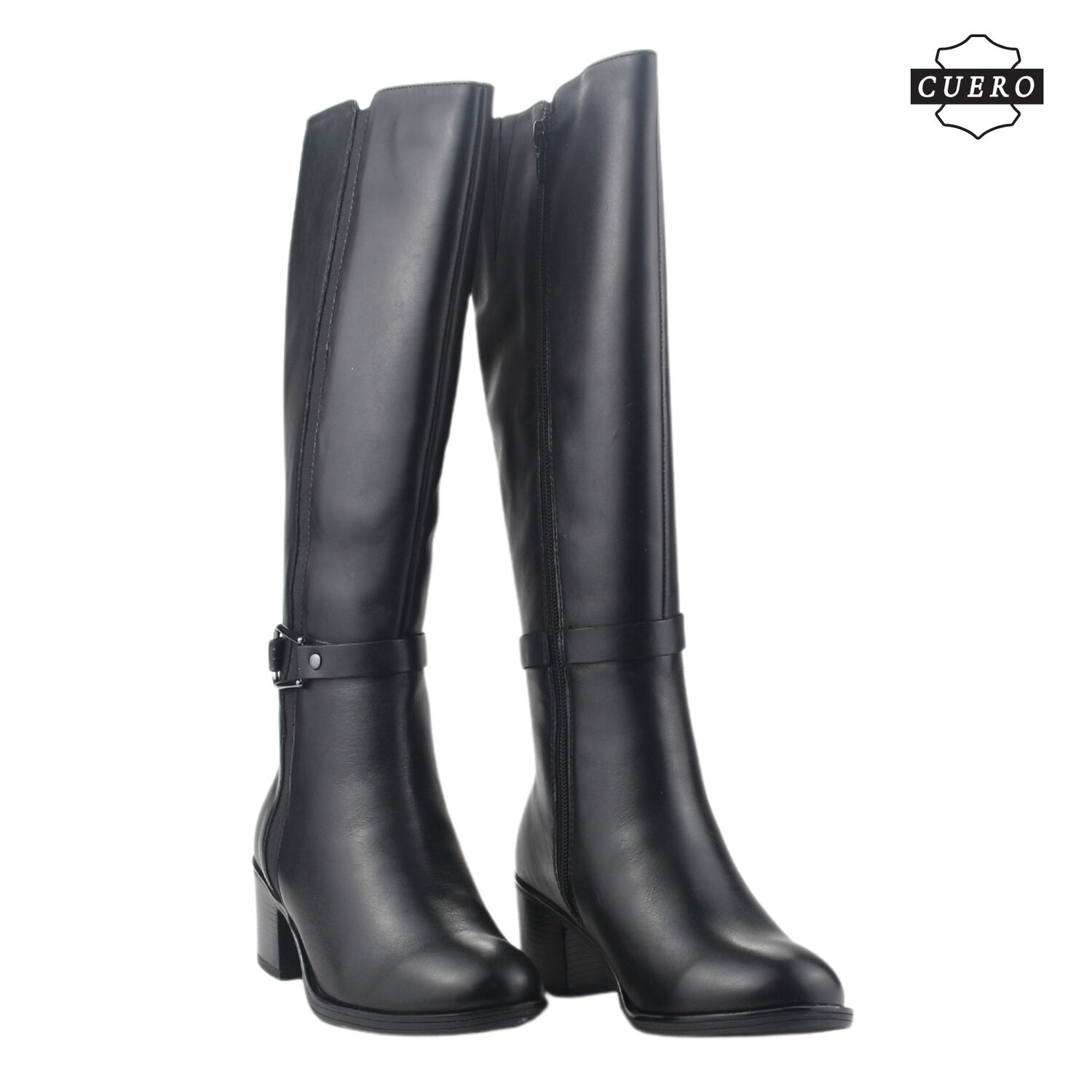 Bota De Cuero Chalada Mujer Palena-1 Negro Casual image number 4.0