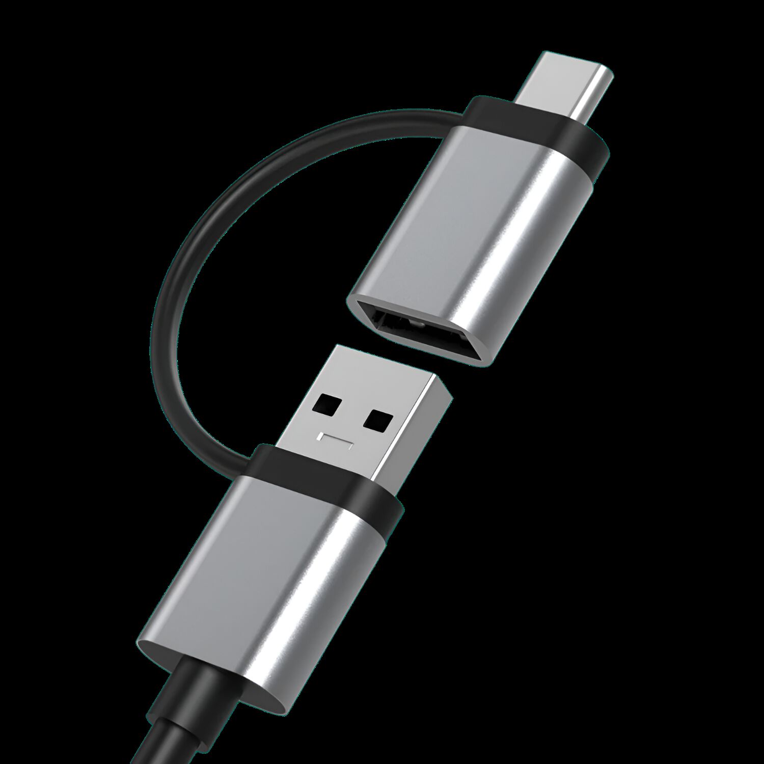 Hub Usb 3.0 + Adaptador Type-c 5 Gbps Tecmaster Tm-100543 image number 1.0
