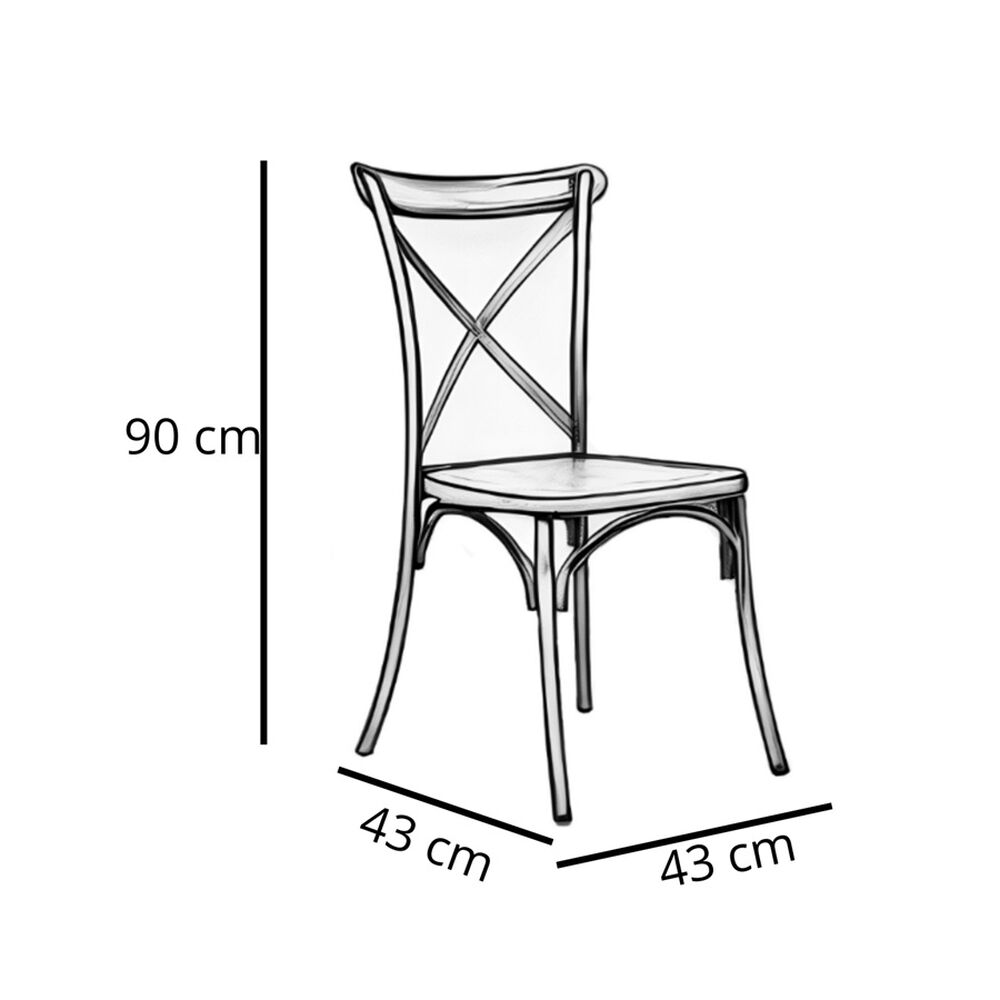 Silla Retro Negra image number 5.0