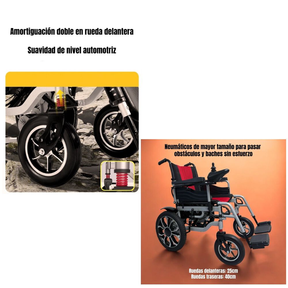 Silla De Ruedas El&eacute;ctrica Plegable 700w 18km Edi Lubabycas image number 7.0