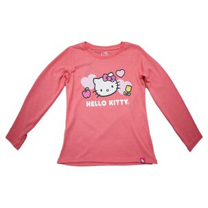 Polera Ml Con Estampado Con T&eacute;cnica Hello Kitty