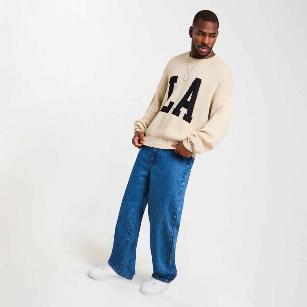 Sweater Slim Manga Larga Cuello Redondo Hombre Rolly Go image number 1.0