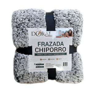 Frazada Chiporro Two Tones 1.5 Plazas Tonos Oscuros - Ps