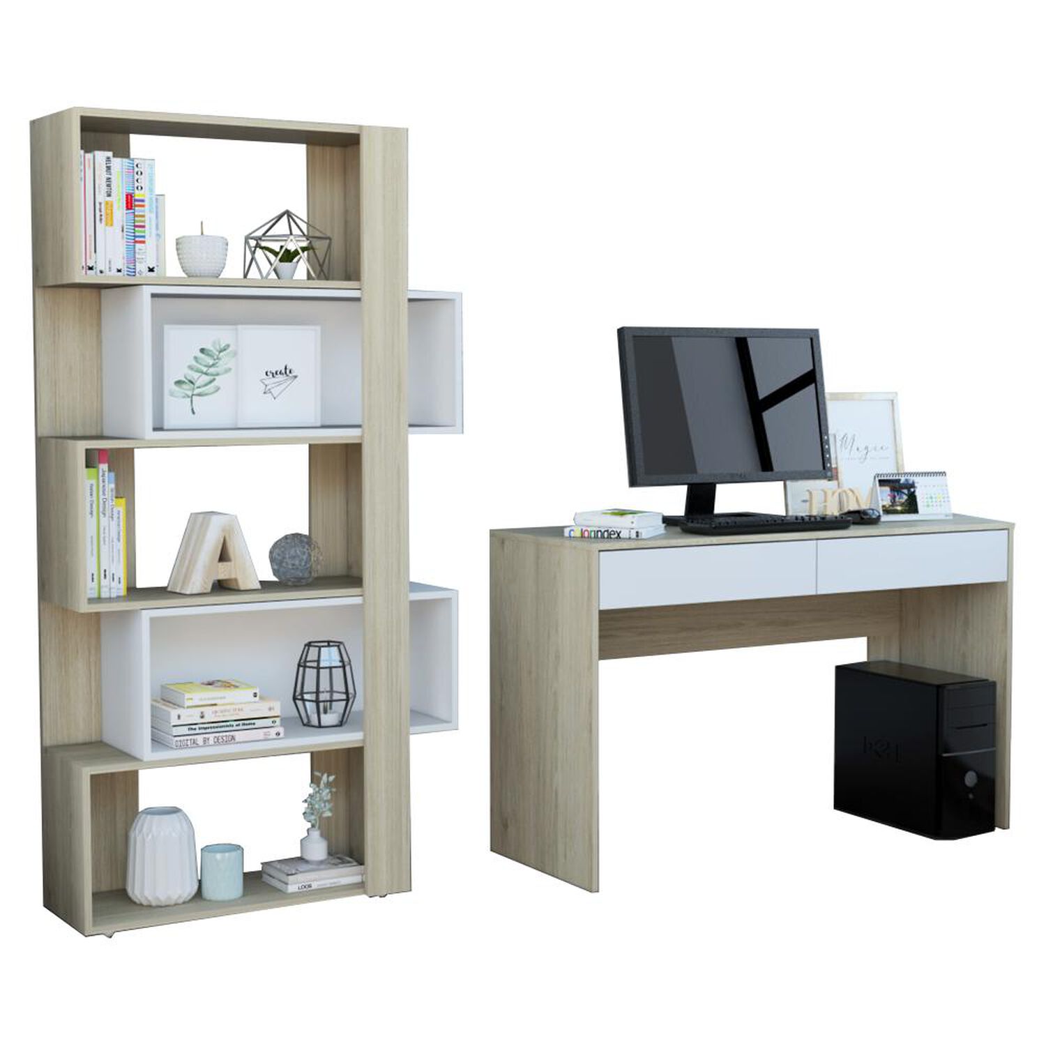 Combo Tuhome C37-Off / Escritorio + Biblioteca image number 0.0