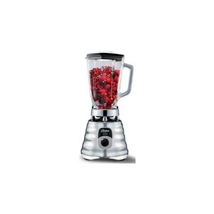 Licuadora Clásica Oster Cromo Con Perilla Ergonómica De 3 Velocidades Blst4655