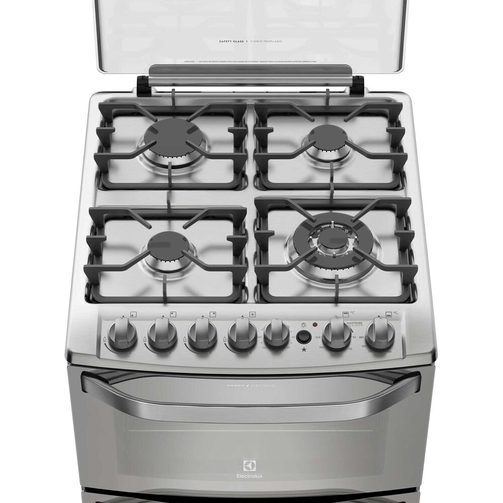 Cocina A Gas 4 Platos Doble Horno Triple Llama 56dxa Inox image number 4.0