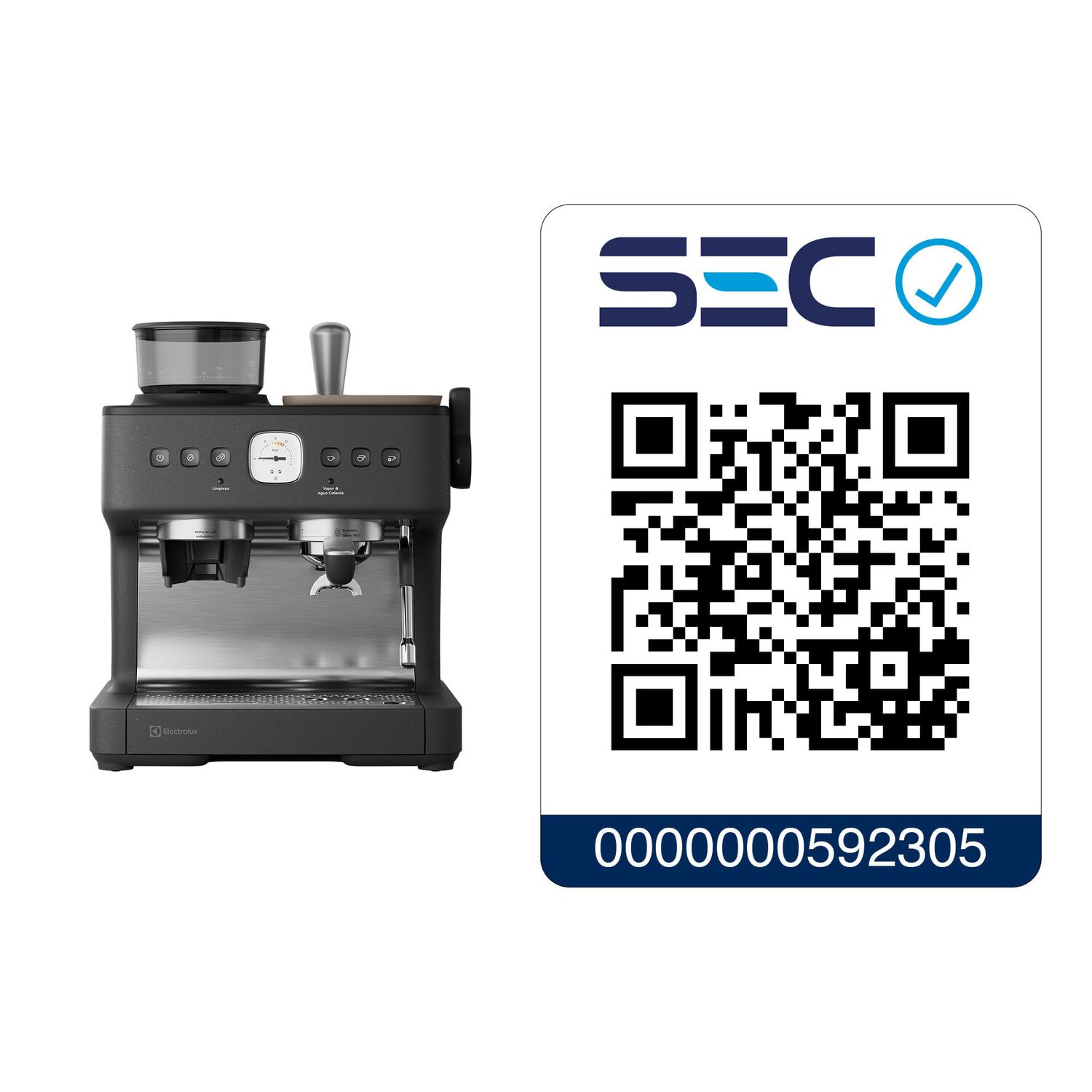 Cafetera Espresso Barista 3l Molinillo 2200w Ecm90 image number 10.0