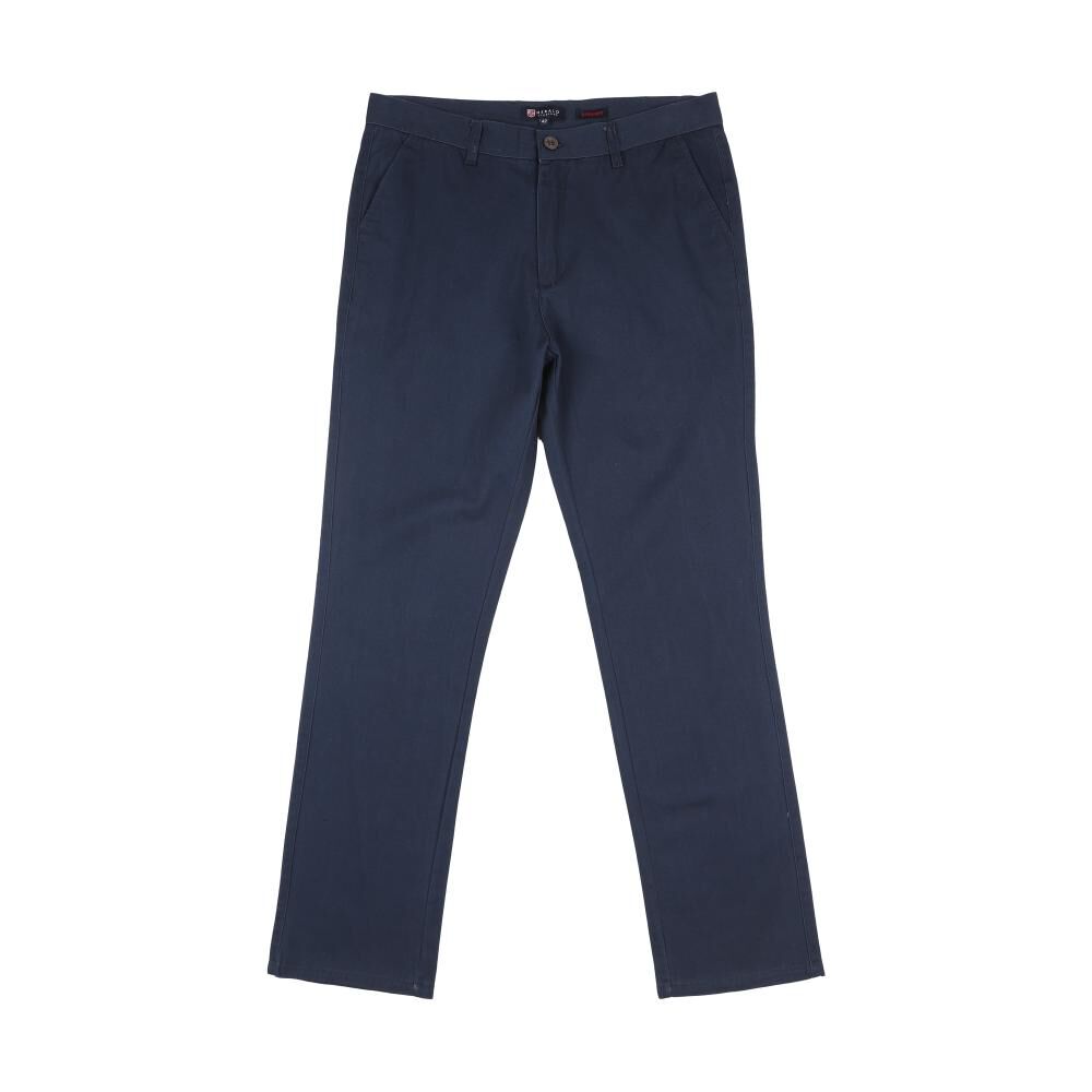 Pantalón Liso Tiro Medio Regular Hombre Herald image number 0.0