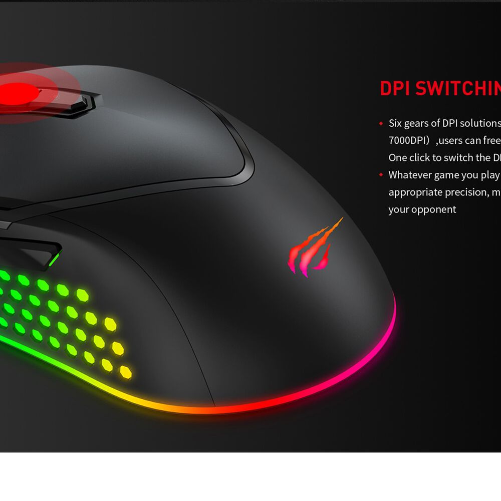 Mouse Gamer Gamenote Ms814 Rgb 7000 Dpi Usb image number 2.0