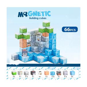 Juguete Bloques Magneticos 66pcs Escenas Infantil