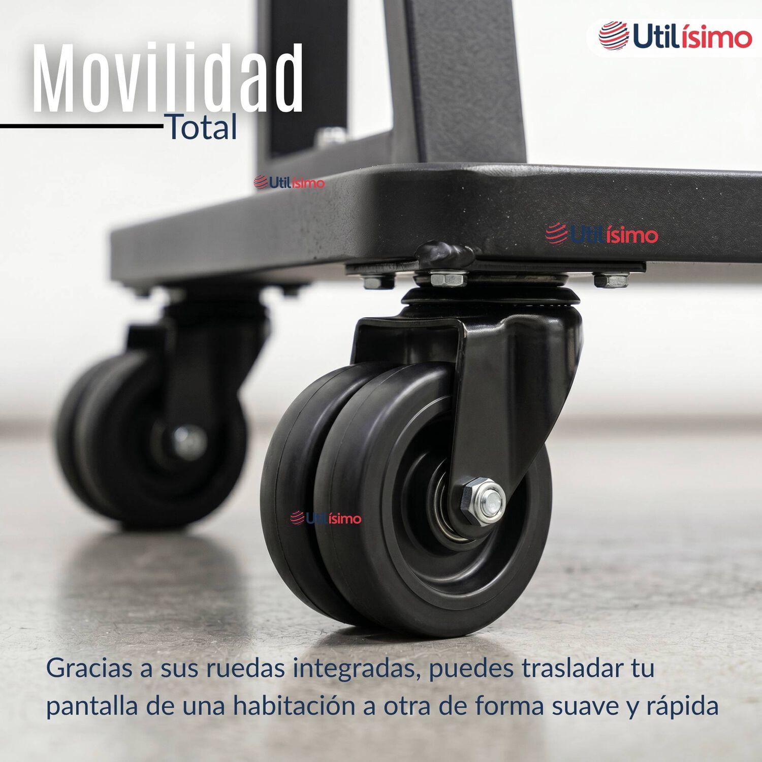 Soporte Base Tv M&oacute;vil Con Ruedas 32 A 55 Pulgadas 55kg Soporte Port&aacute;til 324042 43 49 50 55 image number 5.0