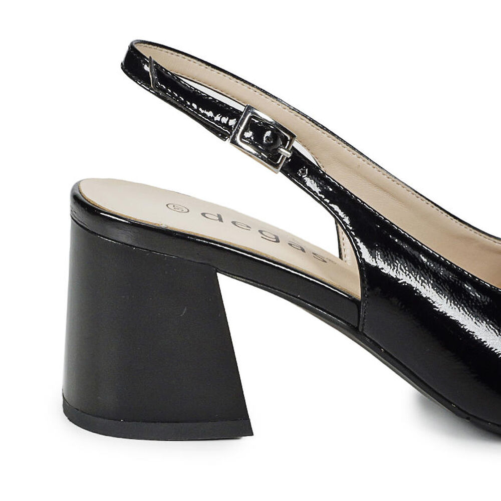 Zapato Cuero Babette Negro image number 4.0