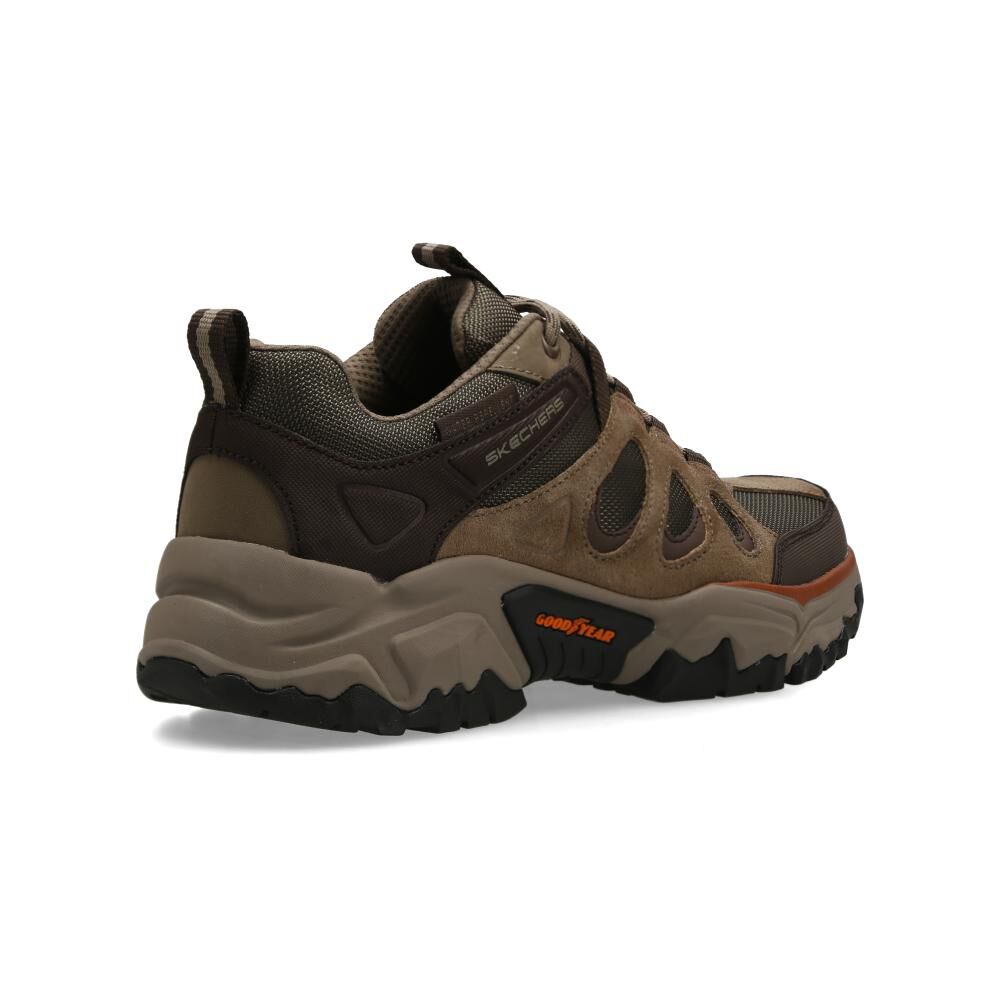 Zapatilla Outdoor Hombre Skechers Taupe image number 3.0