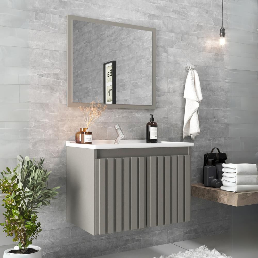 Mueble Baño Vanitorio+espejo Barii Home Mobili image number 1.0