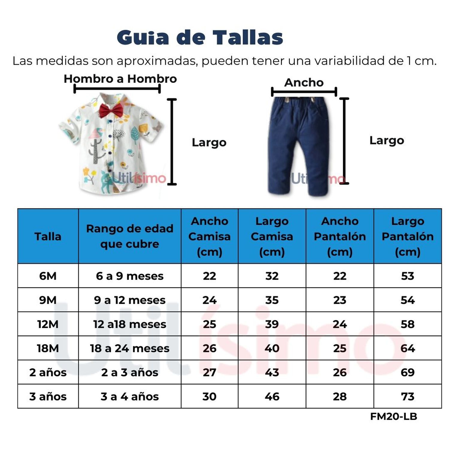 Conjunto De Vestir Con Pantal&oacute;n Y Tirantes Beb&eacute; Ni&ntilde;o 6 Meses A 4 A&ntilde;os image number 2.0