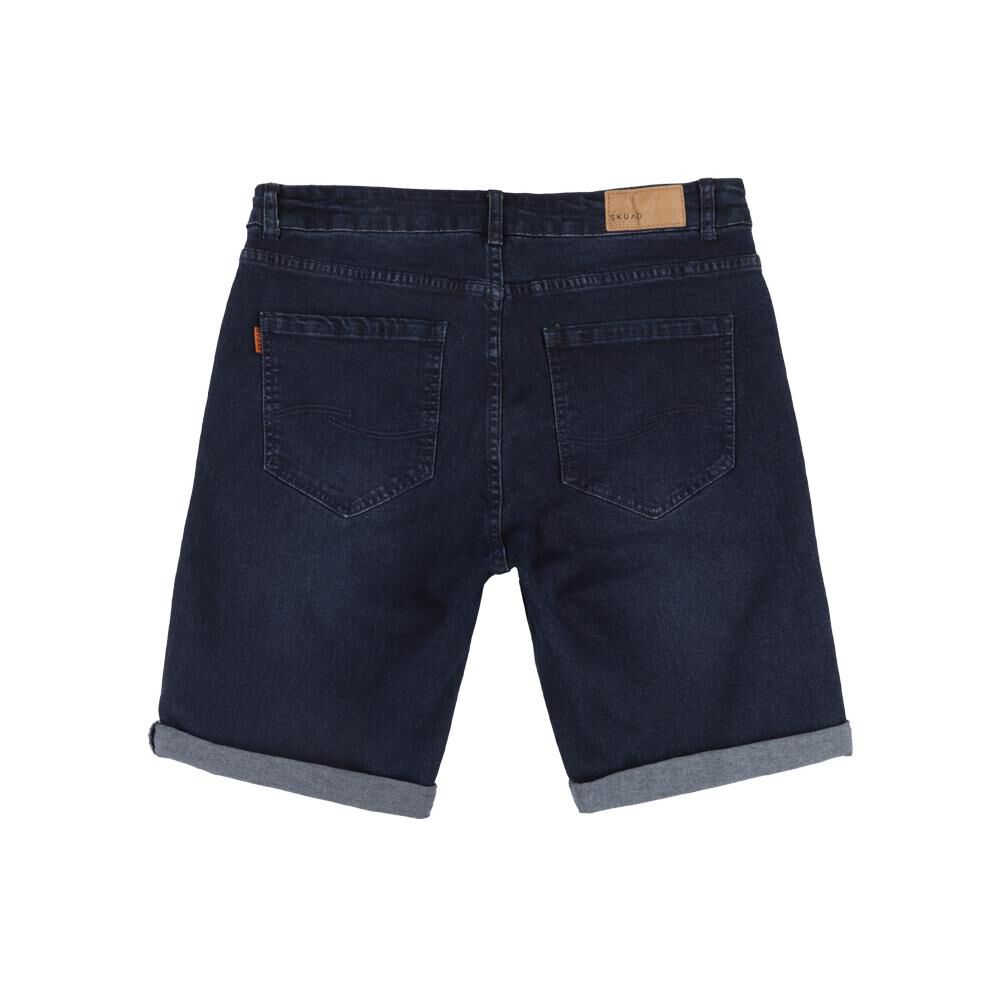 Bermuda Denim Tiro Medio Slim Hombre Skuad image number 1.0
