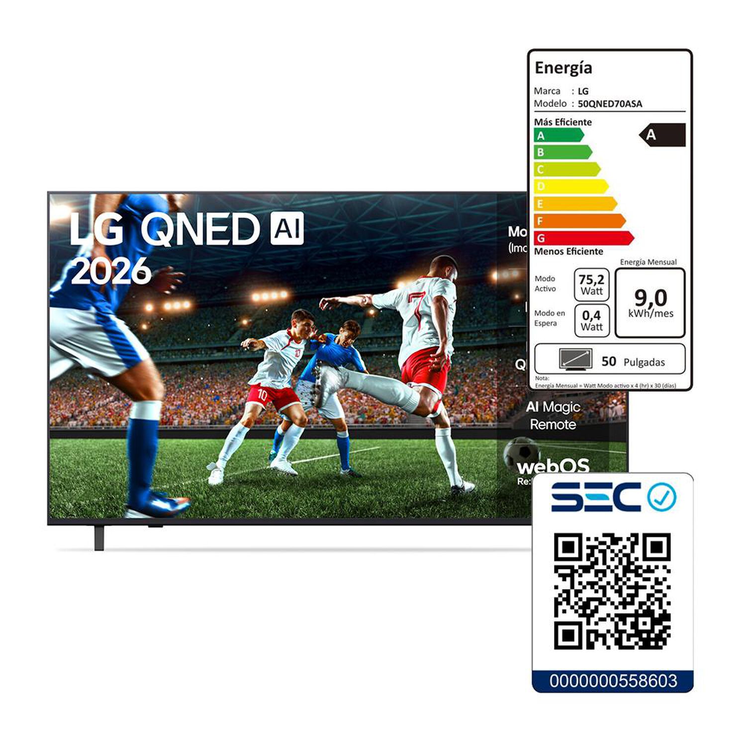 Qned 50" LG 50QNED73ASA / Ultra HD 4K / Smart TV image number 10.0