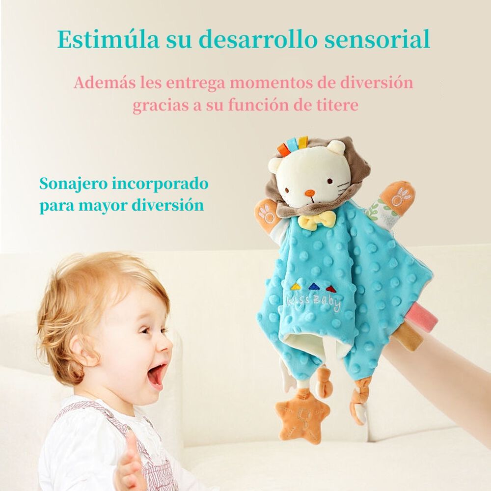 Peluche De Apego Sensorial Algodón Elefante Lubabycas image number 6.0