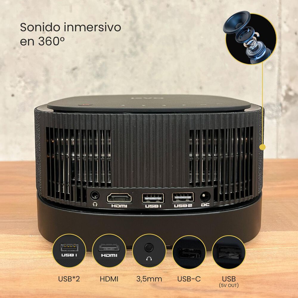 Proyector Portatil Inal&aacute;mbrico Smart Lumix 9000lm Bt Levo image number 4.0