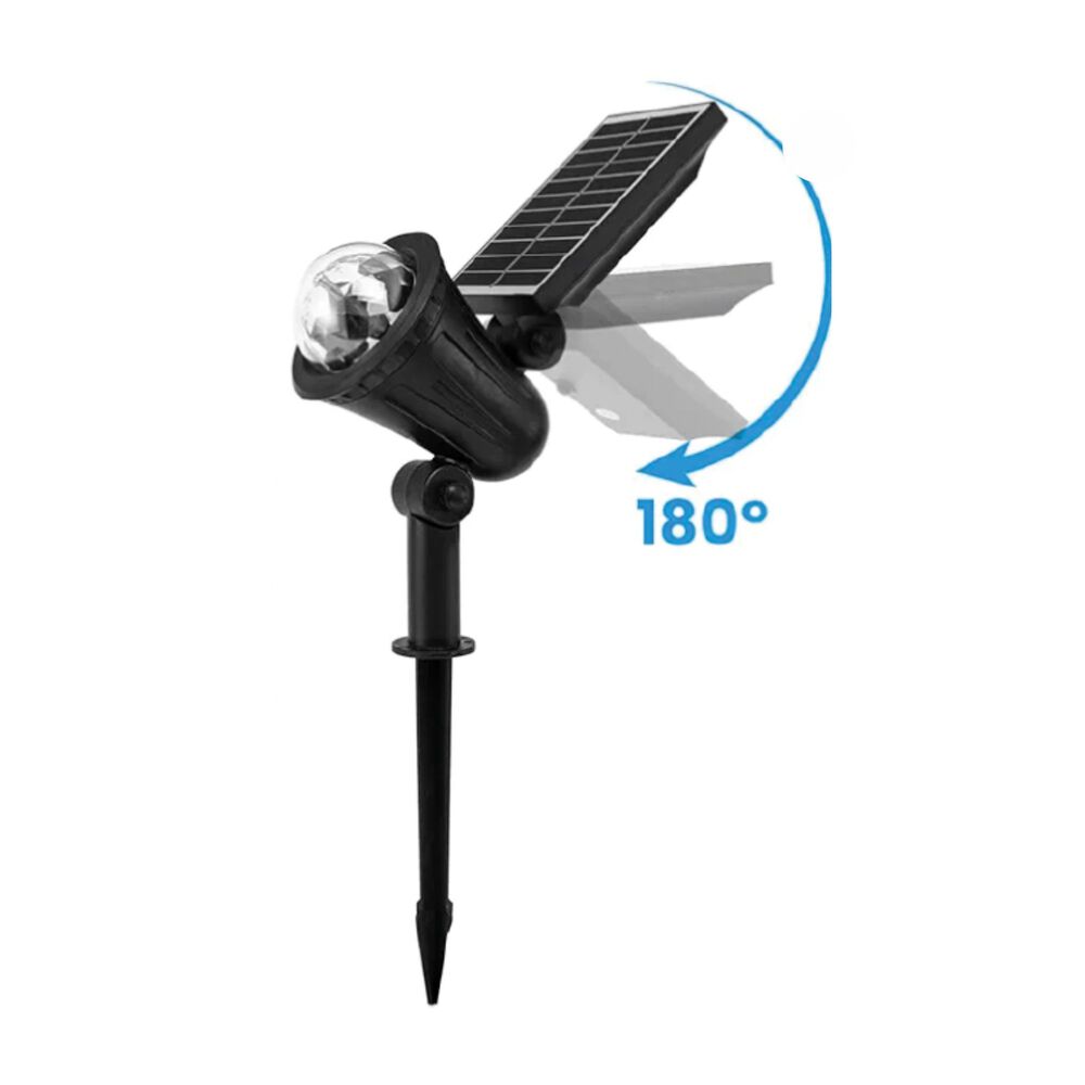 Foco Solar Led Multicolor Jard&iacute;n Proyector De Luz Con Estaca image number 3.0
