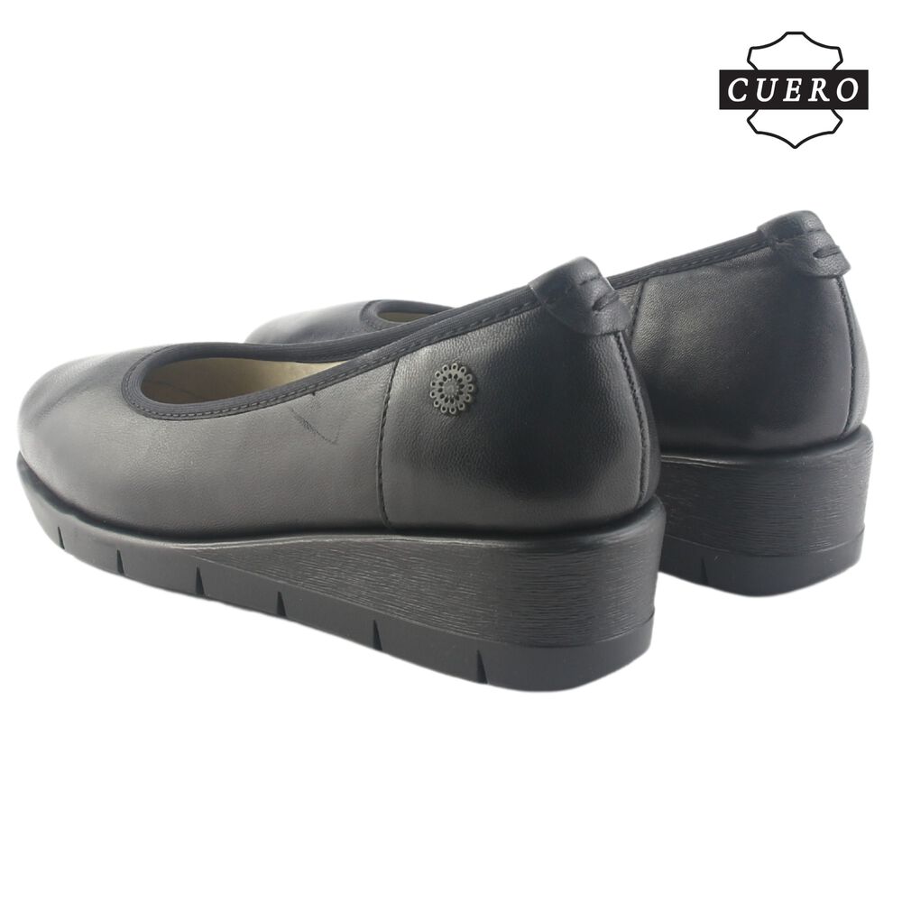 Zapato De Cuero Chalada Mujer Calafate-4 Negro Casual image number 6.0