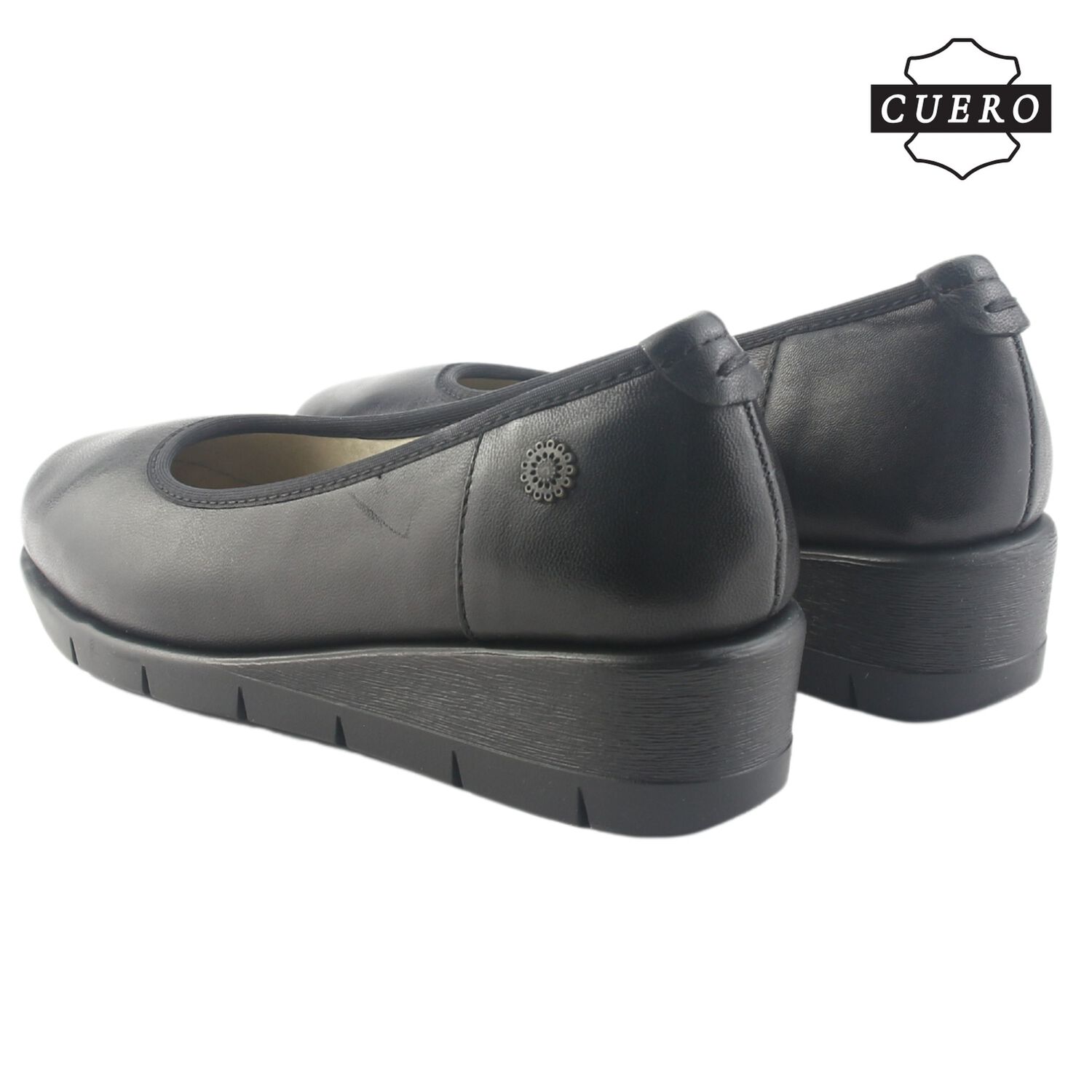 Zapato De Cuero Chalada Mujer Calafate-4 Negro Casual image number 6.0