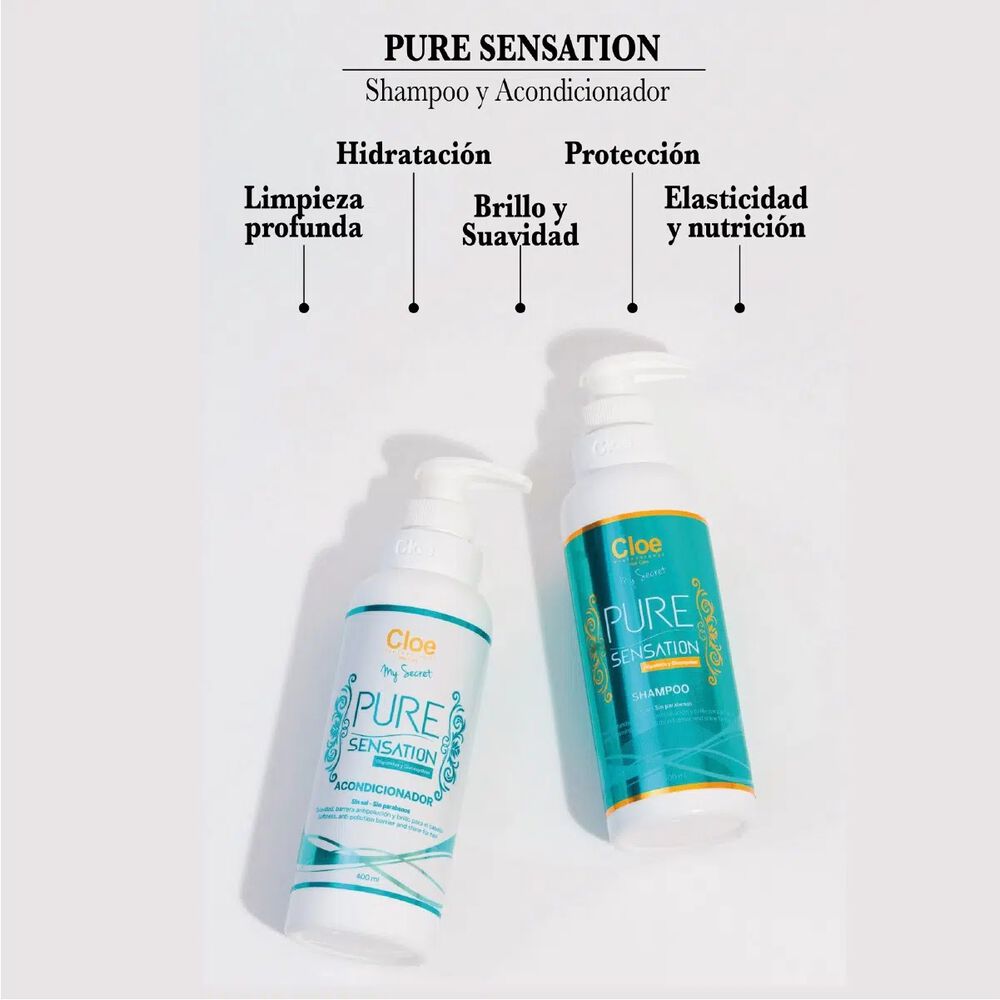 Shampoo Pure Sensation Clear Cloe 400ml image number 3.0